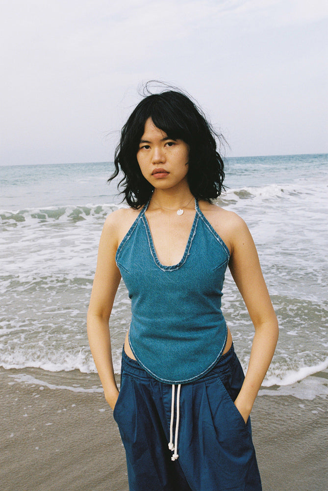 Babe top | recycled denim