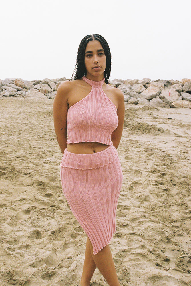 Chunky tank top | pink