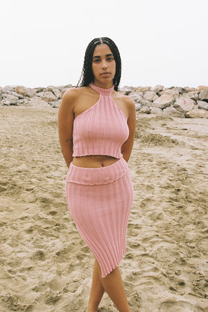 Chunky tank top | pink