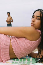 Chunky tank top | pink