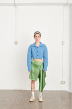 Bubble cardigan | turchese