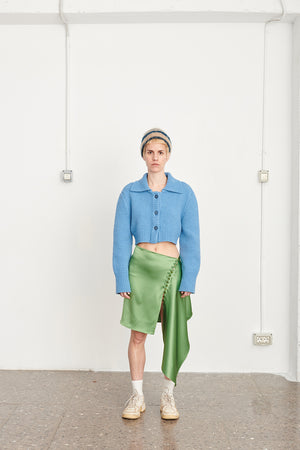 Bubble cardigan | turchese