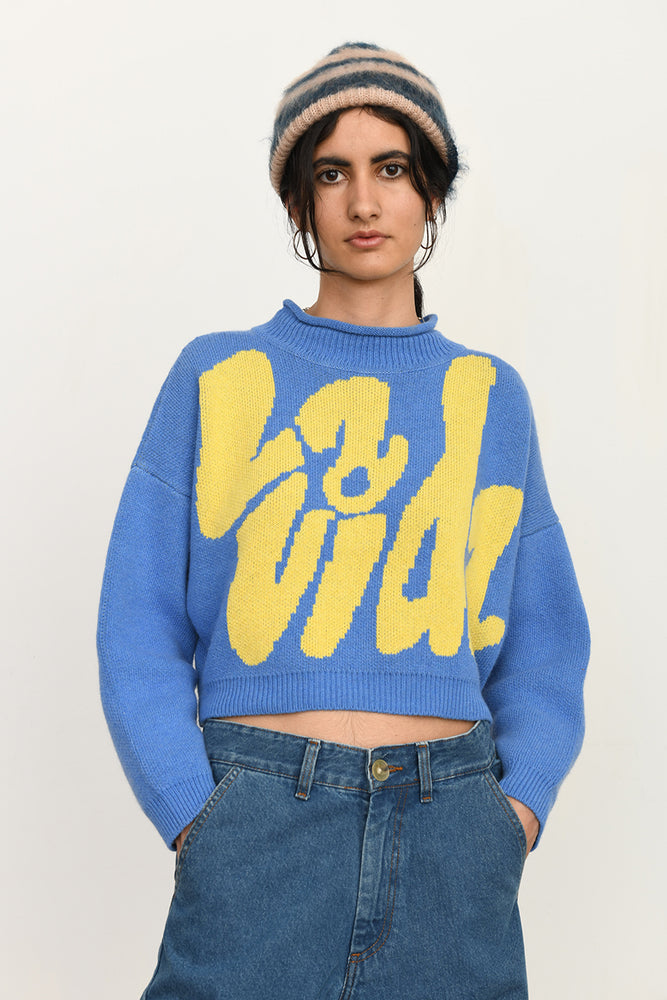 La vida knit sweater | blue