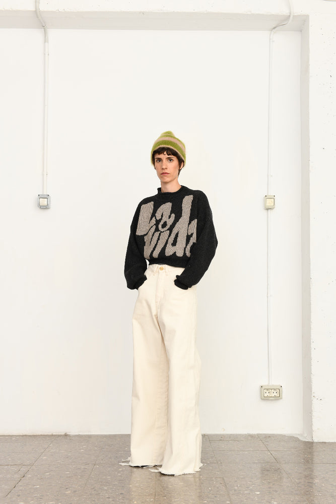 La vida knit sweater | grey