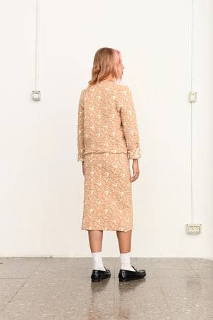 Schampi midi skirt | beige