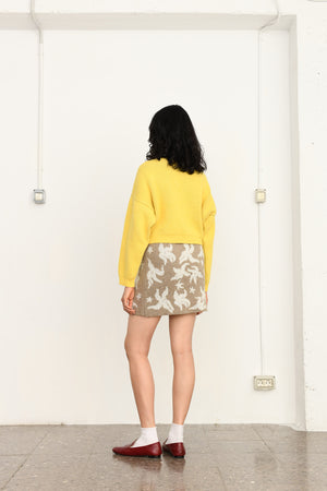 La gamba knit sweater | yellow