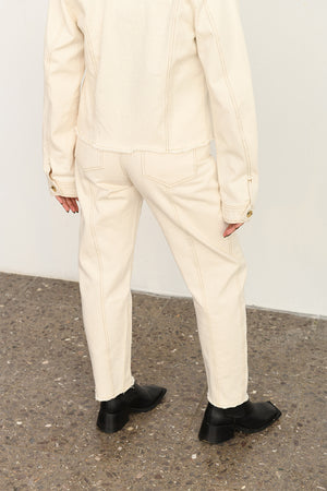 Carrot white pants