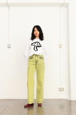 Fluor denim pants