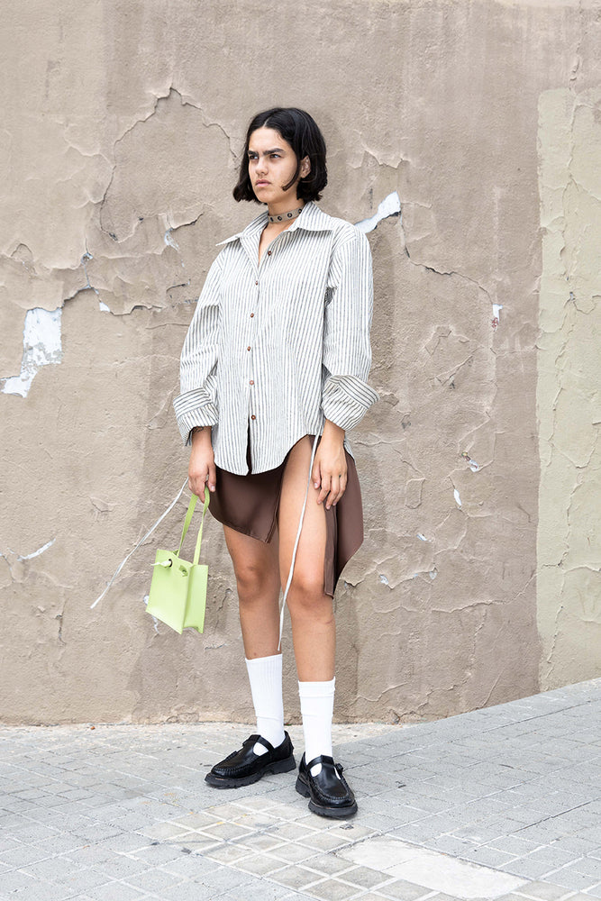 Leather mini bag | green