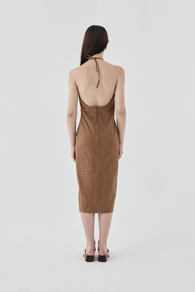 Hemp V-neck dress