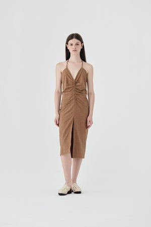 Hemp V-neck dress