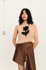 Flower vest | beige