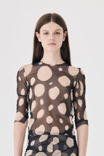Recycled tulle t-shirt | anahuacali print