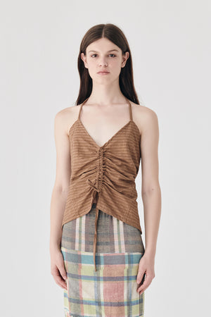 Hemp V-neck top