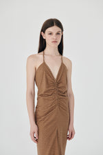 Hemp V-neck dress