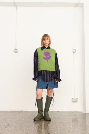 Flower vest | green