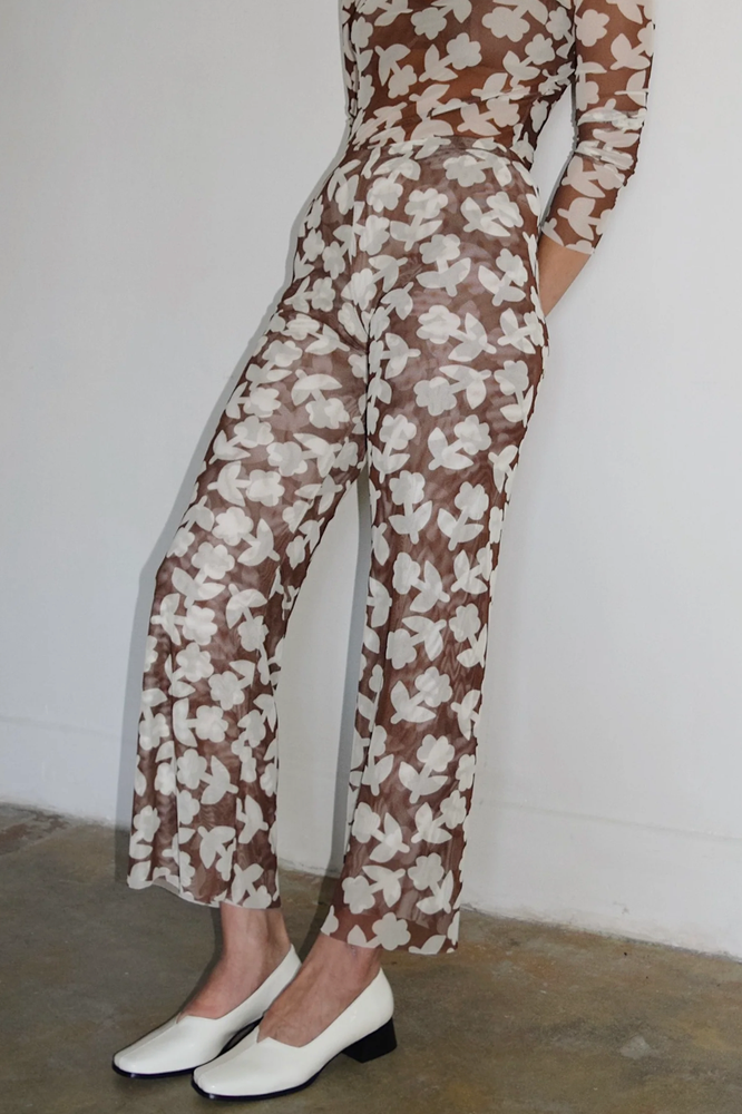 Tulle pants | tobacco