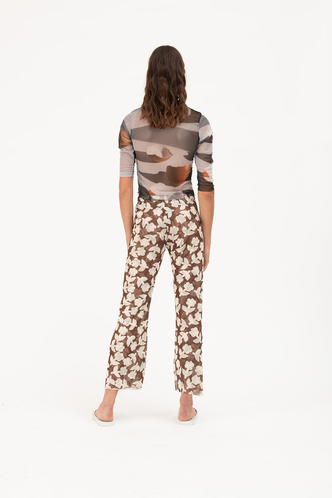 Tulle pants | tobacco