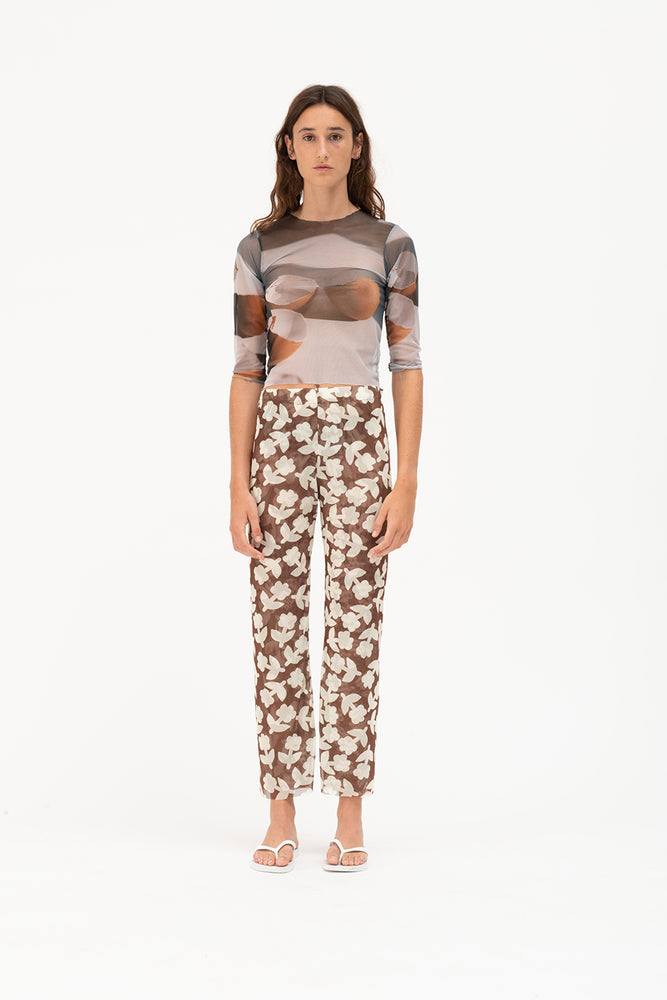 Tulle pants | tobacco