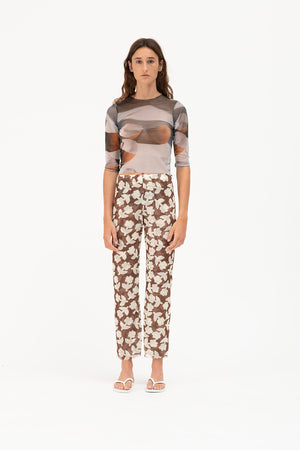 Tulle pants | tobacco