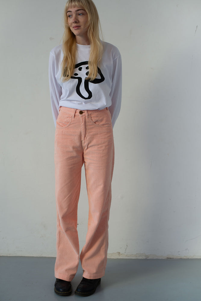Organic corduroy pants | pink