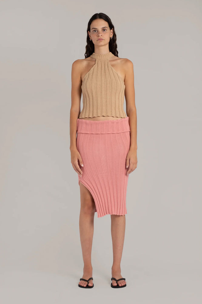 Chunky tank top | beige