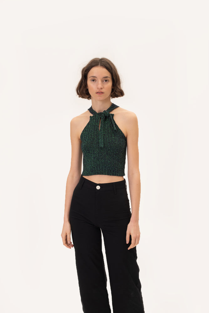 Nudo lurex crop top