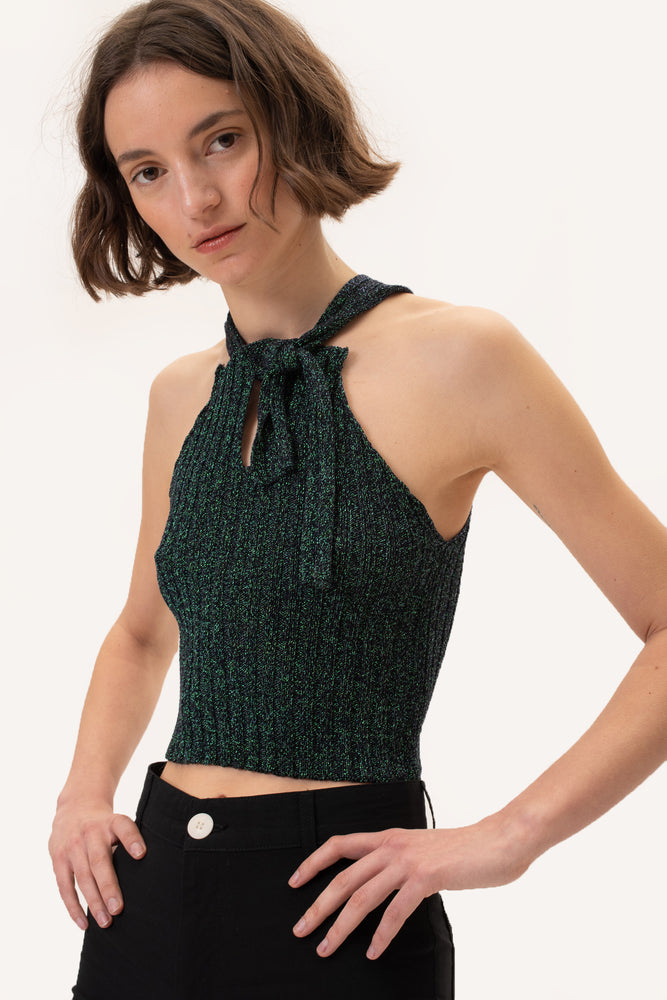 Nudo lurex crop top