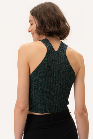 Nudo lurex crop top