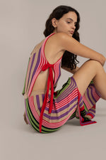 Multi rib six-colors top