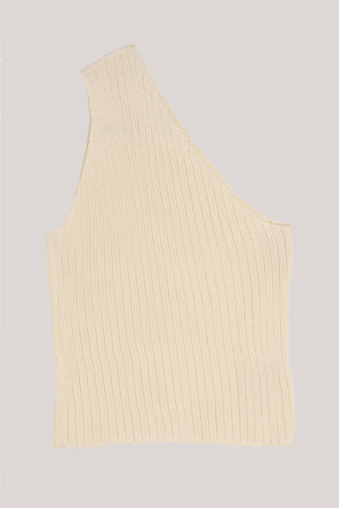 One-shoulder | white