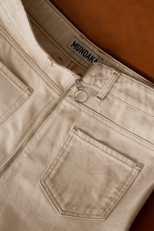 Zipped skirt  |  white