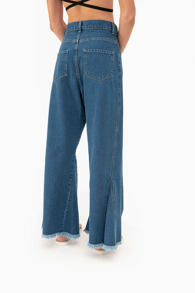 Asimetrico pants | recycled denim